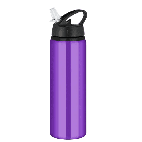 Tide Metal Water Bottle with Flip Cap in Purple