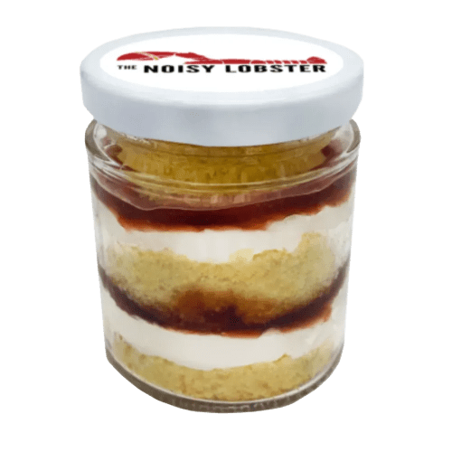 Custom branded Victoria Sponge Cake Jars printed with your logo from Total Merchandise