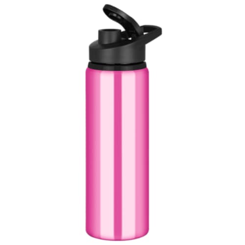 Tide Metal Water Bottle with Snap Cap in Pink