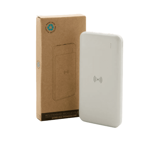 Recycled Plastic 8000 mAh Wireless Powerbank
