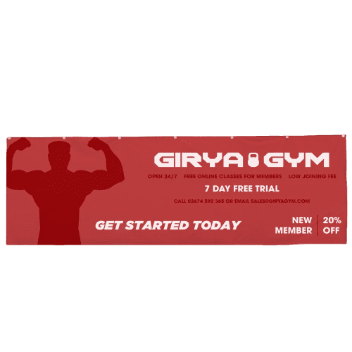 Promotional printed 3m x 1m PVC Banner with a full colour design from Total Merchandise
