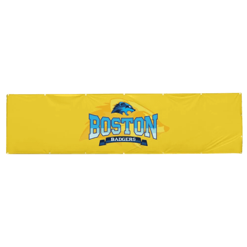 Promotional printed 5m x 1m PVC Banner with a full colour printed design from Total Merchandise