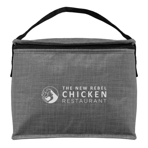 Custom branded Rpet Cooler Lunch Bags in Cool Grey printed with your logo from Total Merchandise