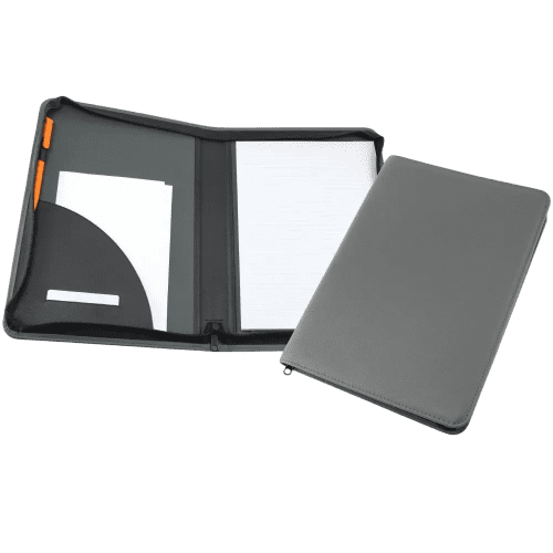 Logo Branded Como Colour Recycled A4 Zipped Folder with a promotional design from Total Merchandise