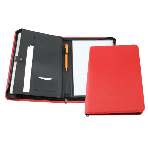 Logo Branded Como Colour Recycled A4 Zipped Portfolio with a printed design from Total Merchandise