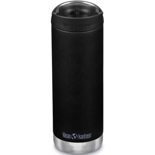 Custom Branded 473ml Klean Kanteen Insulated TK Wide Café Cap Bottle in Black