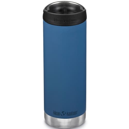 Logo Branded 473ml Klean Kanteen Insulated TK Wide Café Cap Bottle in Real Teal