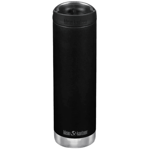 Logo Branded 592ml Klean Kanteen Insulated TK Wide Café Cap Bottle in Black