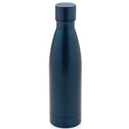 Custom Recycled Stainless Steel Vacuum Insulated bottle with a printed design from total Merchandise
