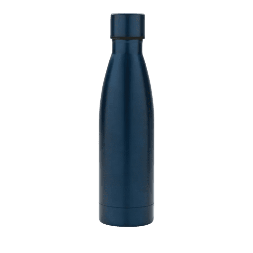 Custom Recycled Stainless Steel Vacuum Insulated bottle with a printed design from total Merchandise