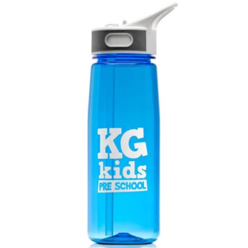 Custom Branded Aqua Tritan 800ml sports Bottle with a printed design from Total Merchandise