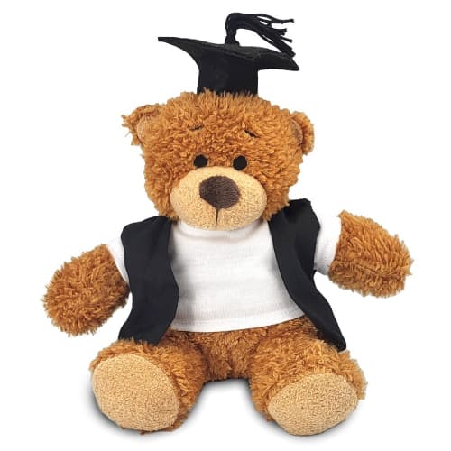 Promotional Printed 17cm Anne Teddy Bear with Cap and Gown from Total Merchandise