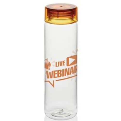 Personalised RCS Recycled Water Bottle with a design from Total Merchandise - Orange