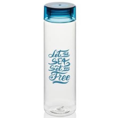 Branded RCS Recycled Water Bottle with a design from Total Merchandise - Blue