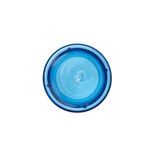 The coloured lid of the RCS Recycled Water Bottle from Total Merchandise