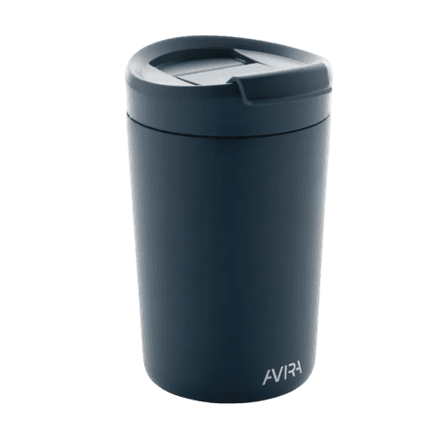 Custom branded 300ml Recycled Stainless Steel Tumblers from Total Merchandise - Navy