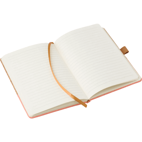 Custom Branded A5 Cork and Cotton Notebook with a design from Total Merchandise