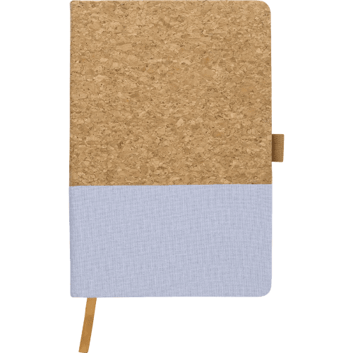 Promotional printed A5 Cork and Cotton Notebook in Lilac from Total Merchandise