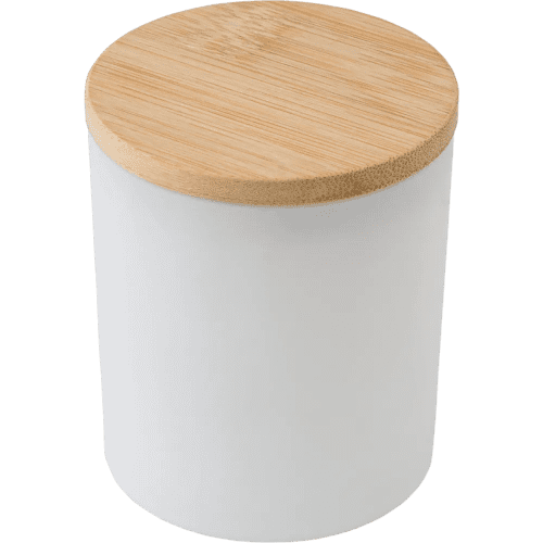 Custom Branded Glass Candles (est. 20 Hours) in White printed with your logo from Total Merchandise
