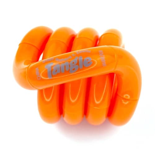 Logo printed Official Tangle Puzzle in Orange printed with your company logo from Total Merchandise