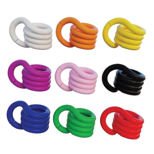 An image of all the available colours in this Official Tangle Puzzle from Total Merchandise