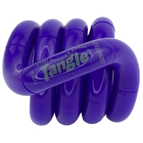 Custom branded Official Tangle Puzzle in Purple printed with your logo from Total Merchandise