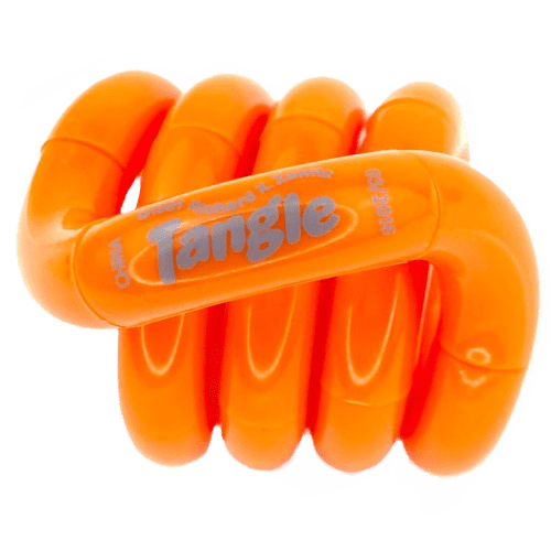 Logo printed Official Tangle Puzzle in Orange printed with your company logo from Total Merchandise