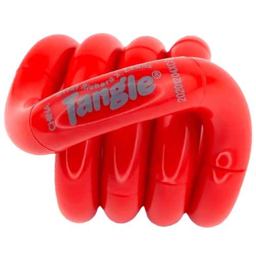 Logo branded Official Tangle Puzzle in Red printed with your company logo from Total Merchandise