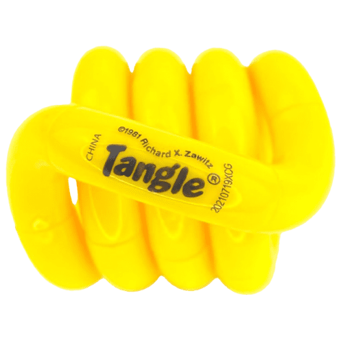 Customisable Official Tangle Puzzle in Yellow printed with your company logo from Total Merchandise