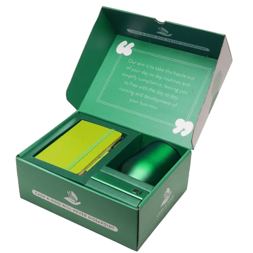 Promotional On Boarding Gift Set in Green with a design from Total Merchandise