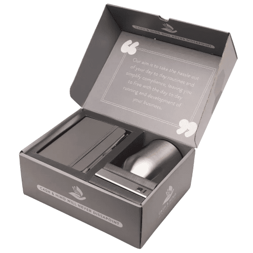 Logo printed On Boarding Gift Set in Grey with a design from Total Merchandise