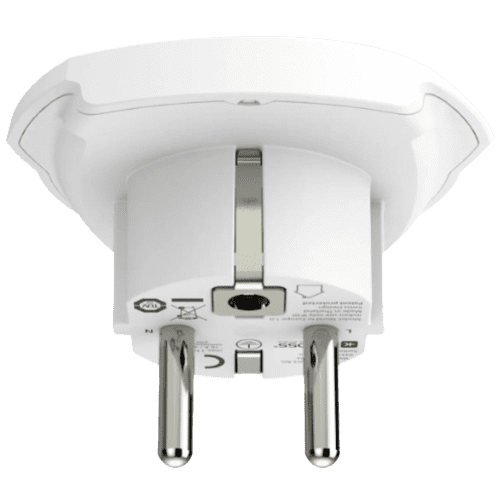 Side view of the World to Europe 3-Pole Adaptor with a design from Total Merchandise