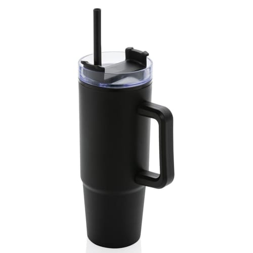 Custom Branded Tana RCS Recycled Plastic Tumbler with Handle, 900ml from Total Merchandise