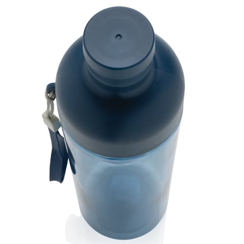 The top of the Impact RCS Recycled Plastic Water Bottle with a design from Total Merchandise