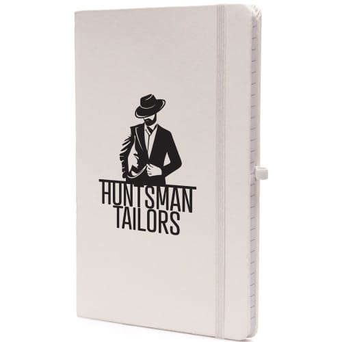 A5 Colour Nebraska Recycled Notebook in White from Total Merchandise