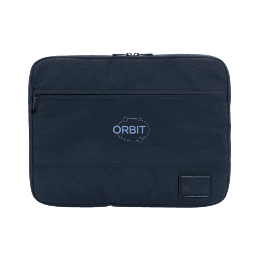 Customisable 14" Impact AWARE Laptop Sleeve in Navy printed with your logo from Total Merchandise