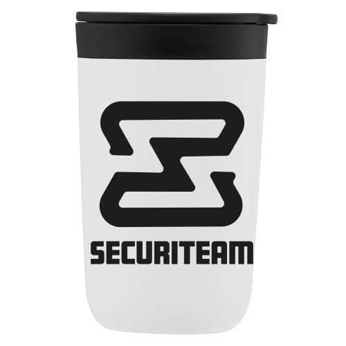 Promotional 415ml Double Walled Tumbler with Recycled Liner in White from Total Merchandise