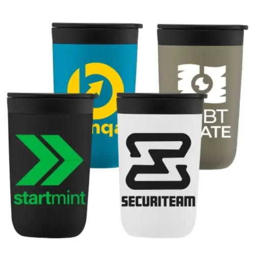 415ml Double Walled Tumblers printed with a spot colour design from Total Merchandise