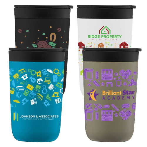 415ml Double Walled Tumblers printed with a full-colour design from Total Merchandise