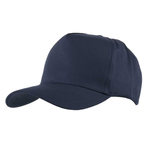 Custom branded Cotton Twill Baseball Caps in navy from Total Merchandise