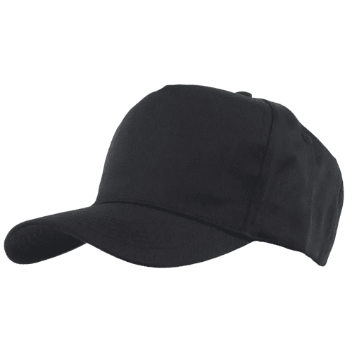 Branded Cotton Twill Baseball Caps in black from Total Merchandise