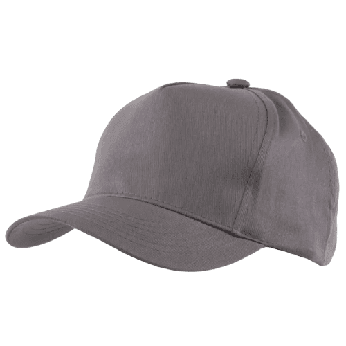 Branded Cotton Twill Baseball Caps in grey from Total Merchandise