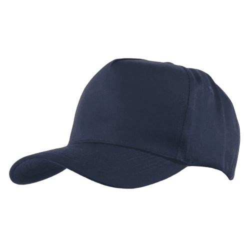 Custom branded Cotton Twill Baseball Caps in navy from Total Merchandise