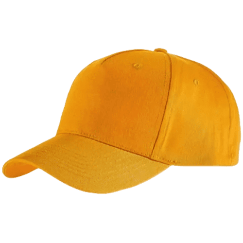 Branded Cotton Twill Baseball Caps in yellow from Total Merchandise