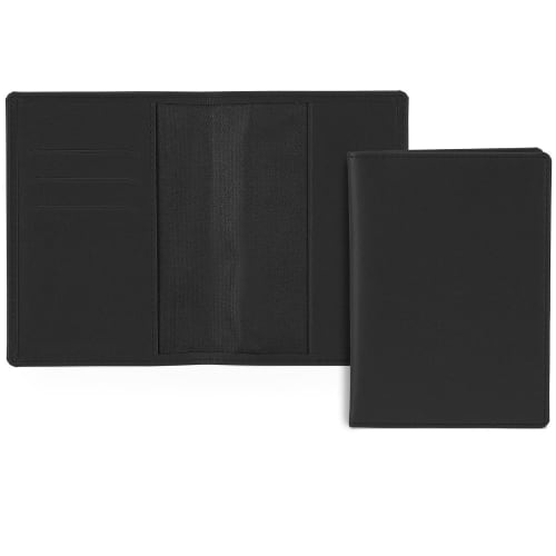 Promotional Belluno Passport Wallet in Black from Total Merchandise