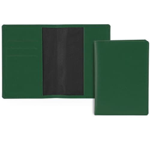 Promotional Belluno Passport Wallet in Mid Green from Total Merchandise