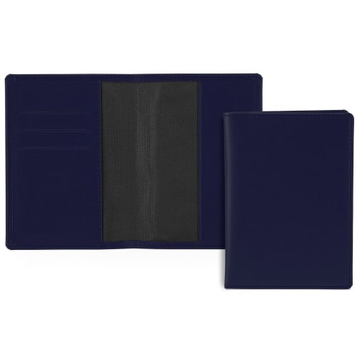 Promotional Belluno Passport Wallet in Navy from Total Merchandise