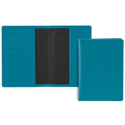 Promotional Belluno Passport Wallet in Turquoise  from Total Merchandise