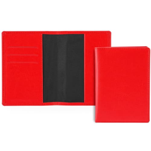 Promotional Belluno Passport Wallet in Vibrant Red from Total Merchandise