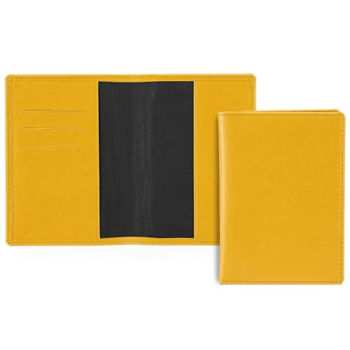 Promotional Belluno Passport Wallet in Yellow  from Total Merchandise